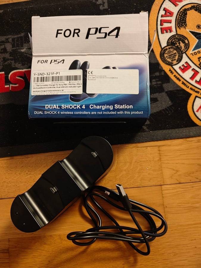 Laddstation för PS4 DualShock 4-kontroller
