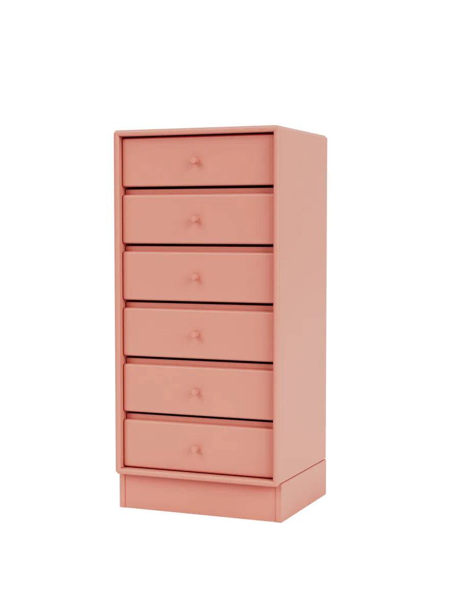 1362 Skuffemodul inkl. sokkel fra Montana Rhubarb / Sokkel 7 cm - Jacobsen Plus
