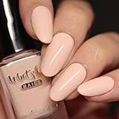 Whats Up Nails - Vanilla Peach Nail Polish Light Peach Creme Lacquer Varnish Made in USA 21 free Cruelty Free Vegan Clean