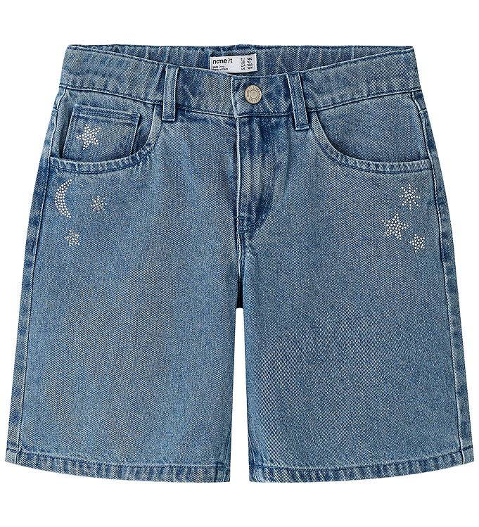 Name It Shorts - Denim - NkfRose - Medium+ Blue Denim - Name It - 7 år (122) - Shorts