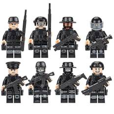 8-24 st/set Minifigur Special Forces Soldat Samlade Klossar Leksaker Byggklossar Barnpresent [DmS] 8Pcs SWAT