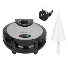 Electric Egg Roll Maker Waffle Baking Pan Ice Cream Cone Machine for Home
