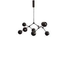 Drop Chandelier Globe, Mini, Burned Black fra 101 Copenhagen