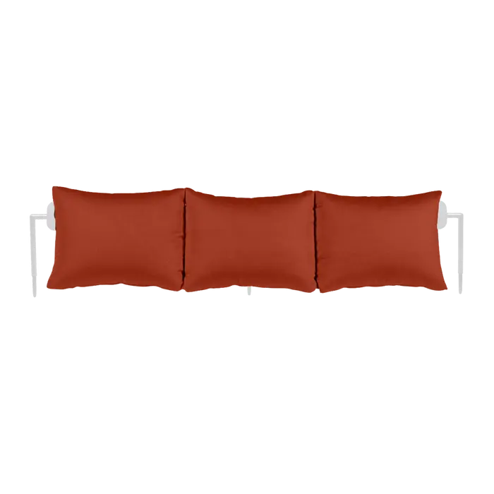 Fermob, Rivage Sunlounger Backrest - 01 Cotten White / Earthenware - Plain weave - 100% acrylic solution-dyed fabric