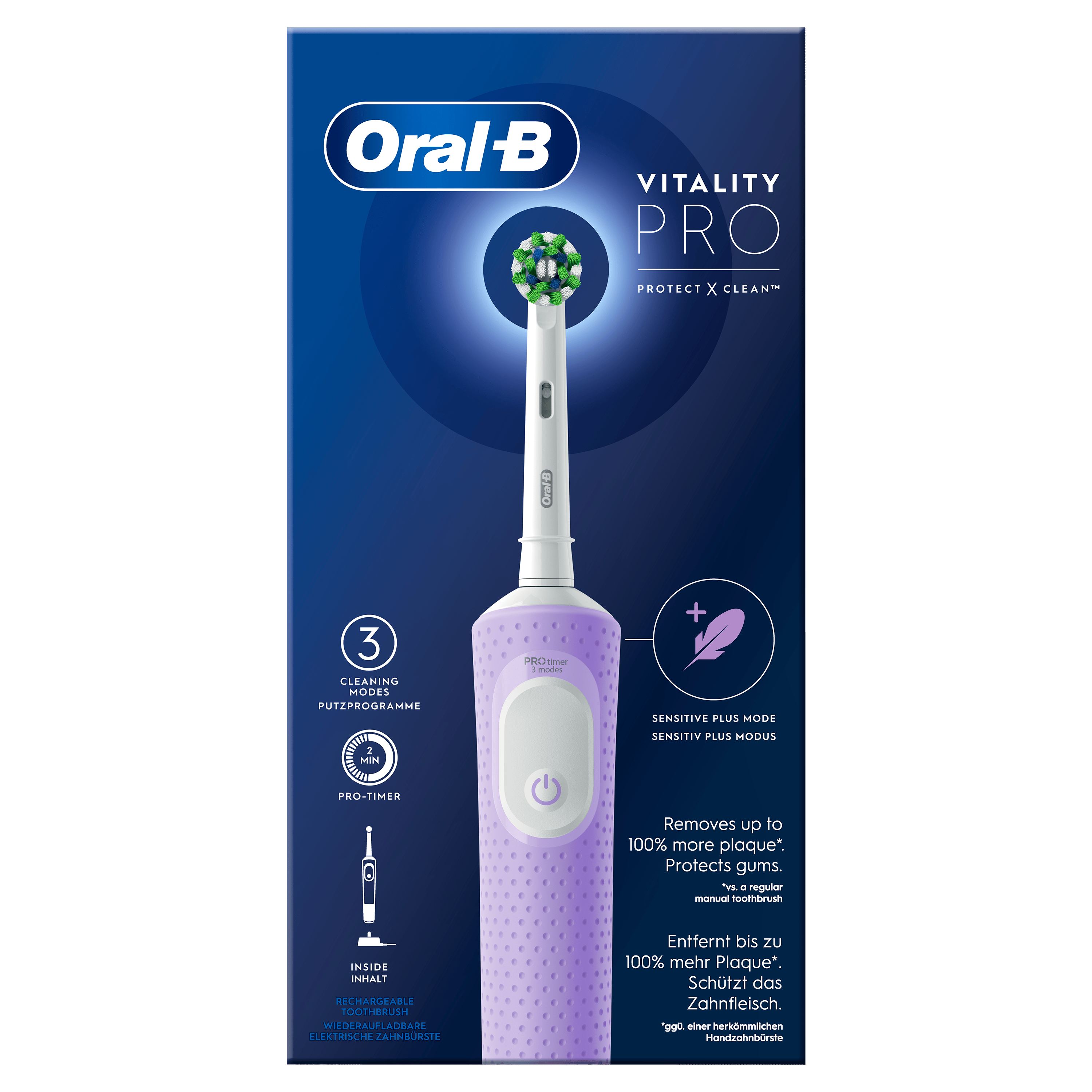 Oral-B Vitality Pro Electric Toothbrush Lilac Violet 1 st