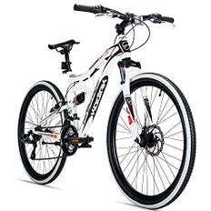 Bergsteiger Kodiak 24 Zoll, 26 Zoll, 29 Zoll Mountainbike, Scheibenbremse, 21 Gang-Schaltung, Vollfederung, Fully MTB für Jungen, Mädchen, Damen & Herren