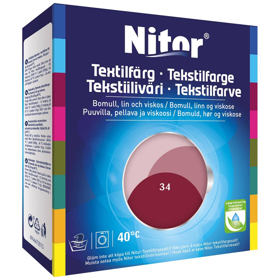 Nitor Textilfärg Marinblå