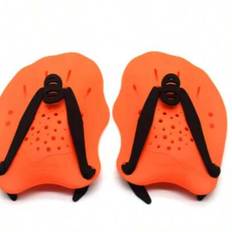 &Vuxen Vattensport Snorkling Simpaddlar Träning Simträningsverktyg Handskyddade Handskar Paddlar Fenor Simfötter - Orange