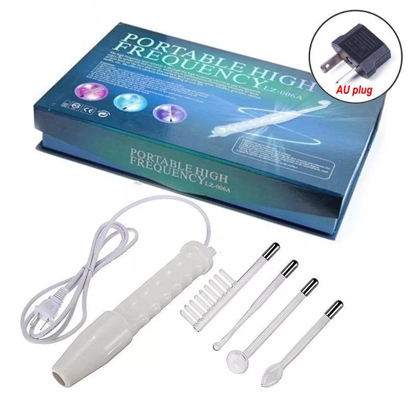 Bärbar högfrekvent apparat Elektrodrörsstav Elektroterapi Hudvård Ansikts Spa Åtstramande Acne Fläck Rynkor Remover