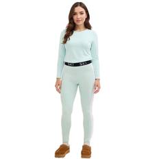 Damen nachhaltige Thermo-Leggings aus weichem Super-Stretch-Material Ski-Leggings 951614 Mint-Grün