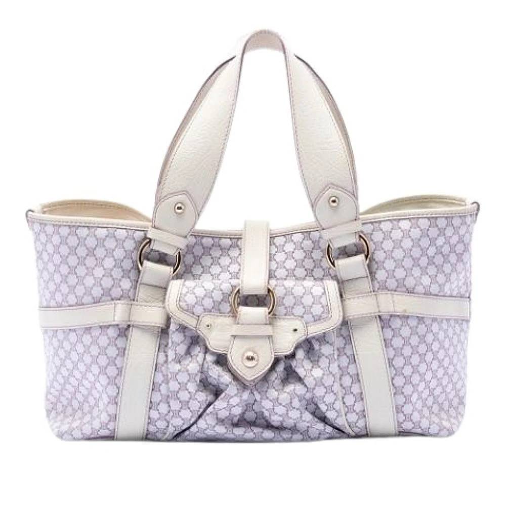 Celine Vintage Pre-owned Canvas Tote - Vintage - Dame - Lilla - ONE SIZE - Læder