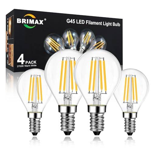 BRIMAX E14 LED-lampa Dimbar 6W 600 lm 2700K, G45 Edison 4-pack