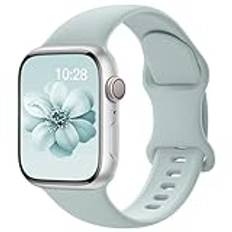 Yoohoo Sportremmar kompatibla med Apple Watch-remmar 38 mm 40 mm 41 mm kvinnor män, uppgraderad mjuk silikonrem ersättning klockarmband för Apple Watch serie 9 8 7 6 5 4 3 2 1 SE