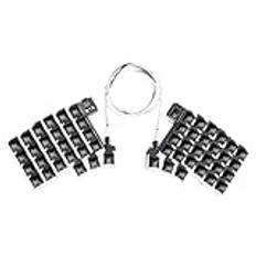 ALINUOYQ Delat tangentbord trådbundet ergonomiskt tangentbord hot swap QMK/VIAL (inga tangenter axel)
