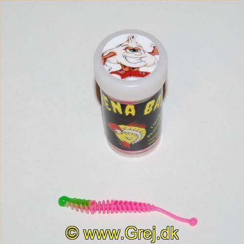 Serrena Baits - Model: Milow - 10 stk. - Duft: Hvidløg - Farve: Grøn/Pink