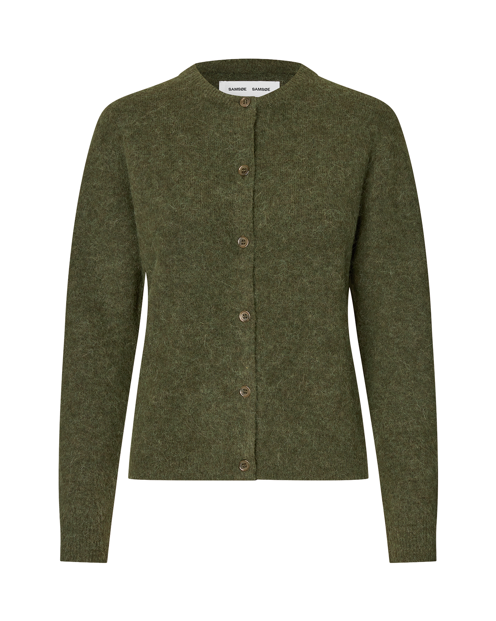 Nor Short Cardigan 7355 W Forest Night (M) - Grön (M)