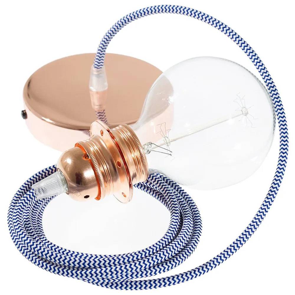 Creative Cables Rz12 Zigzag Diy 1 M Hængende Lampe Pendel Til Lampeskærm