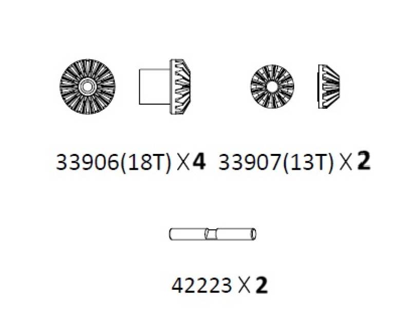 Differential Gear Sæt - EMO