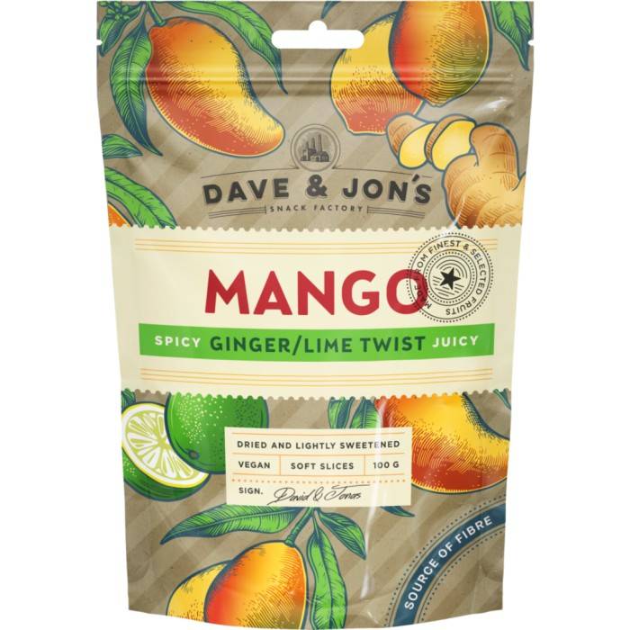 Dave & Jon´s Mango Ginger/Lime 100 g