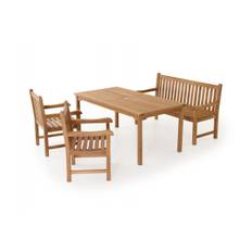 Java Teak Havemøbelsæt - 90x170 cm