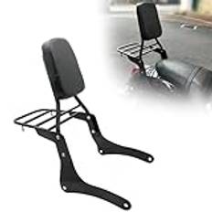 OOELAZ Motorcykel Ryggstöd Bak Sissy Bar Bagagehållare Aluminiumlegering Krom För K&awasaki För Vulcan 900 VN900 Classic Custom 1996-2023
