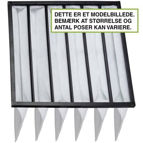 Danfilter Posefilter F9 592x287x360 8P Ventilation Universal
