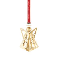 Georg Jensen 2022 Juleuro Engel med Blonder Forgyldt