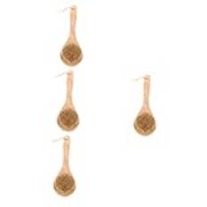 minkissy 4st Body Scrubber Med Trähandtag Exfolierande Duschborste För Kroppsvård För Bad Och Dusch Hållbar Design För Rengöring Och Avskalning