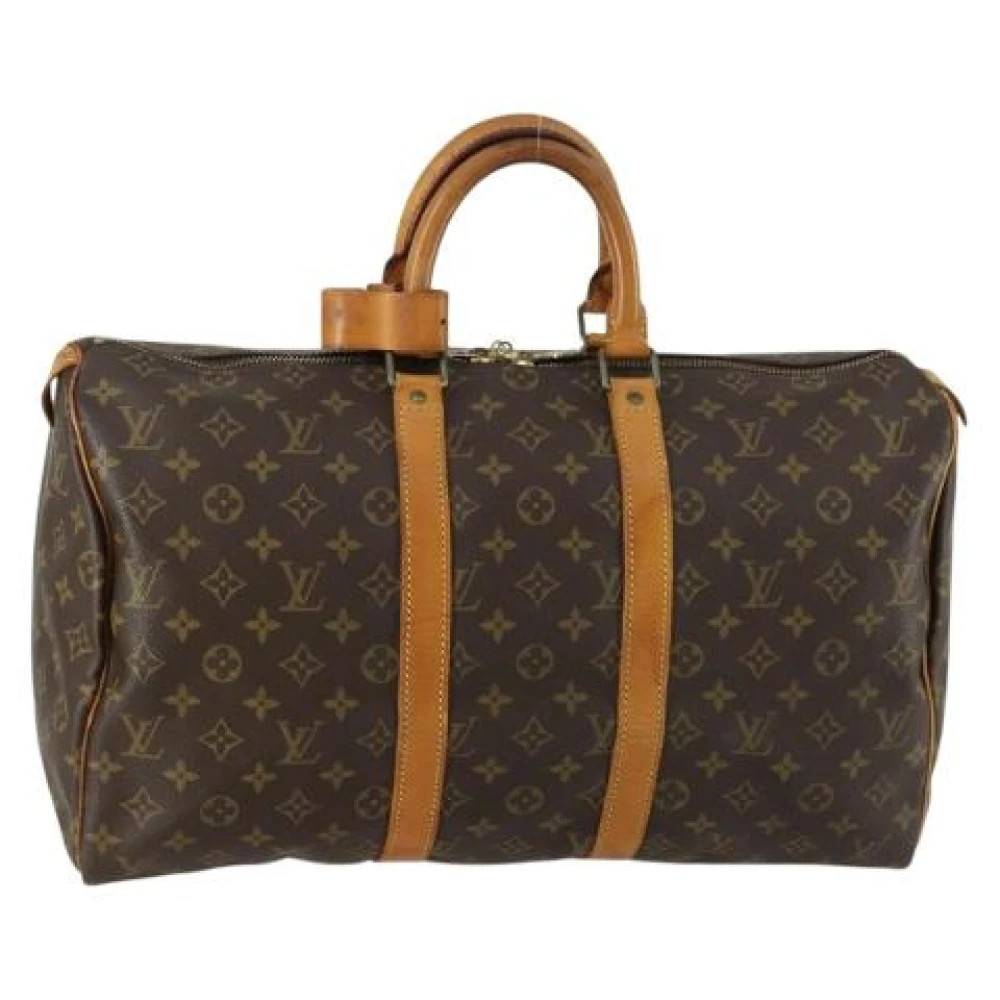 Louis Vuitton Vintage Pre-owned Canvas Weekend Bag - Vintage - Dame - Brun - ONE SIZE -