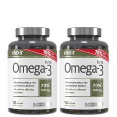 2 x Omega-3 forte 1000 mg 132 kapslar