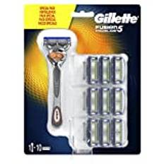 Gillette Fusion5 ProGlide Rakapparat för Män + 9 Rakblad, Blå