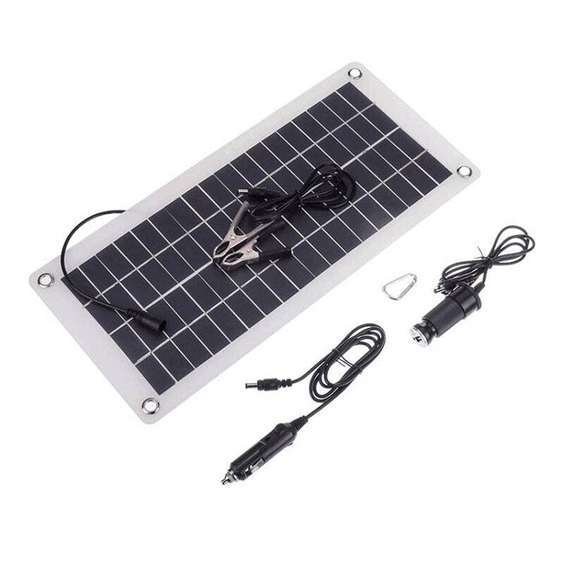 18V 5V 10W Hög effektivitet solpanel Lätt bärbar enkristallsströmspaneler