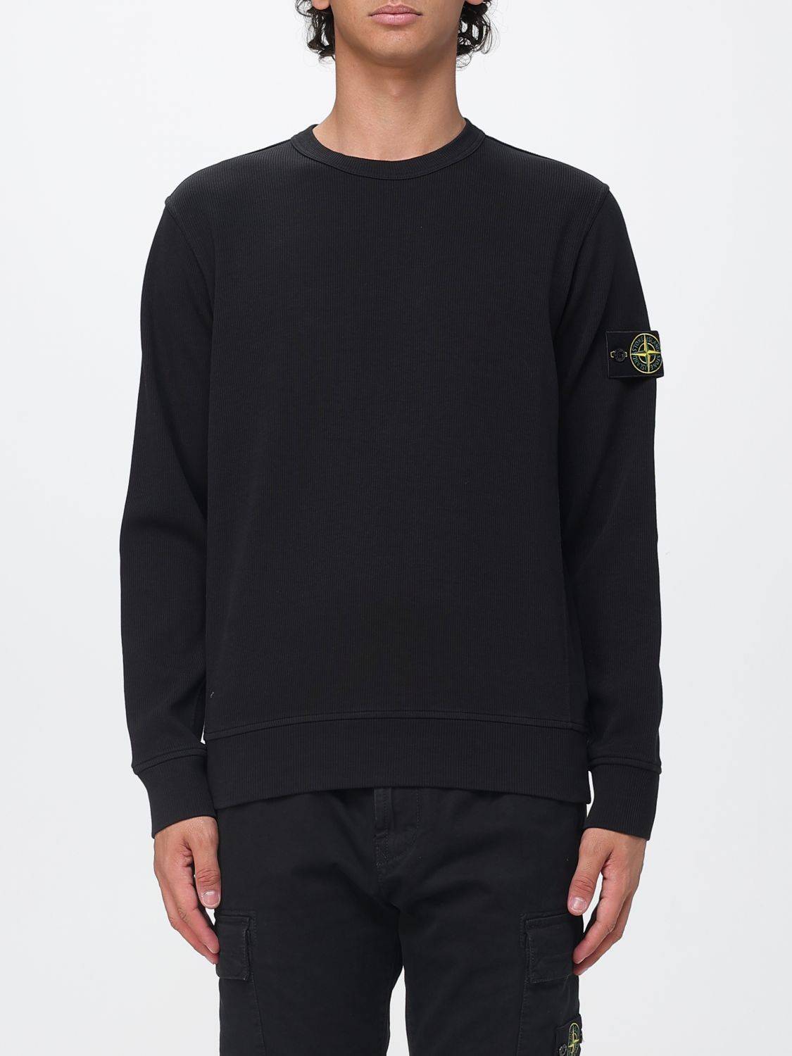 STONE ISLAND Sweatshirt Men color Black