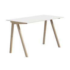 HAY CPH90 2.0 skrivbord 65x130 cm White laminate-lacquered oak - Vit