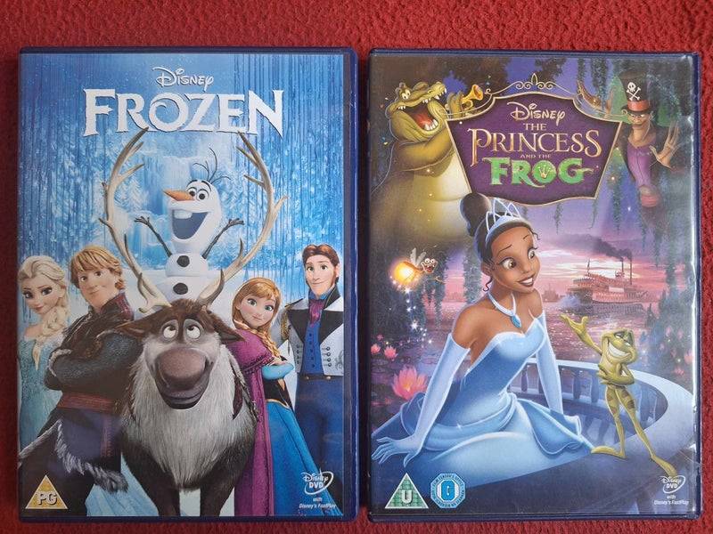 DISNEY FROZEN / THE PRINCESS AND THE FROG DVD
