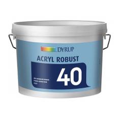 Dyrup Acryl Robust 40 2,5 L lys råhvid