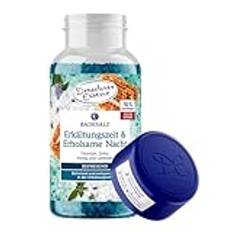 Dresdner Essenz badsalt kall tid och vilsam natt 600 g burk | med eteriska oljor och magnesiumhaltigt epsom salt | badkristaller för kylan (timjan, ceman, lavendel)