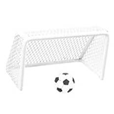 FELTECHELECTR 1 Set Mini Fotboll Mål Dockhus Fotboll Mål Mikro Landskapsarkitektur Bollar Små Bollar Mini Tillbehör Mini Dekorer Mini Fotboll Bollar Mini Fotboll Dörr