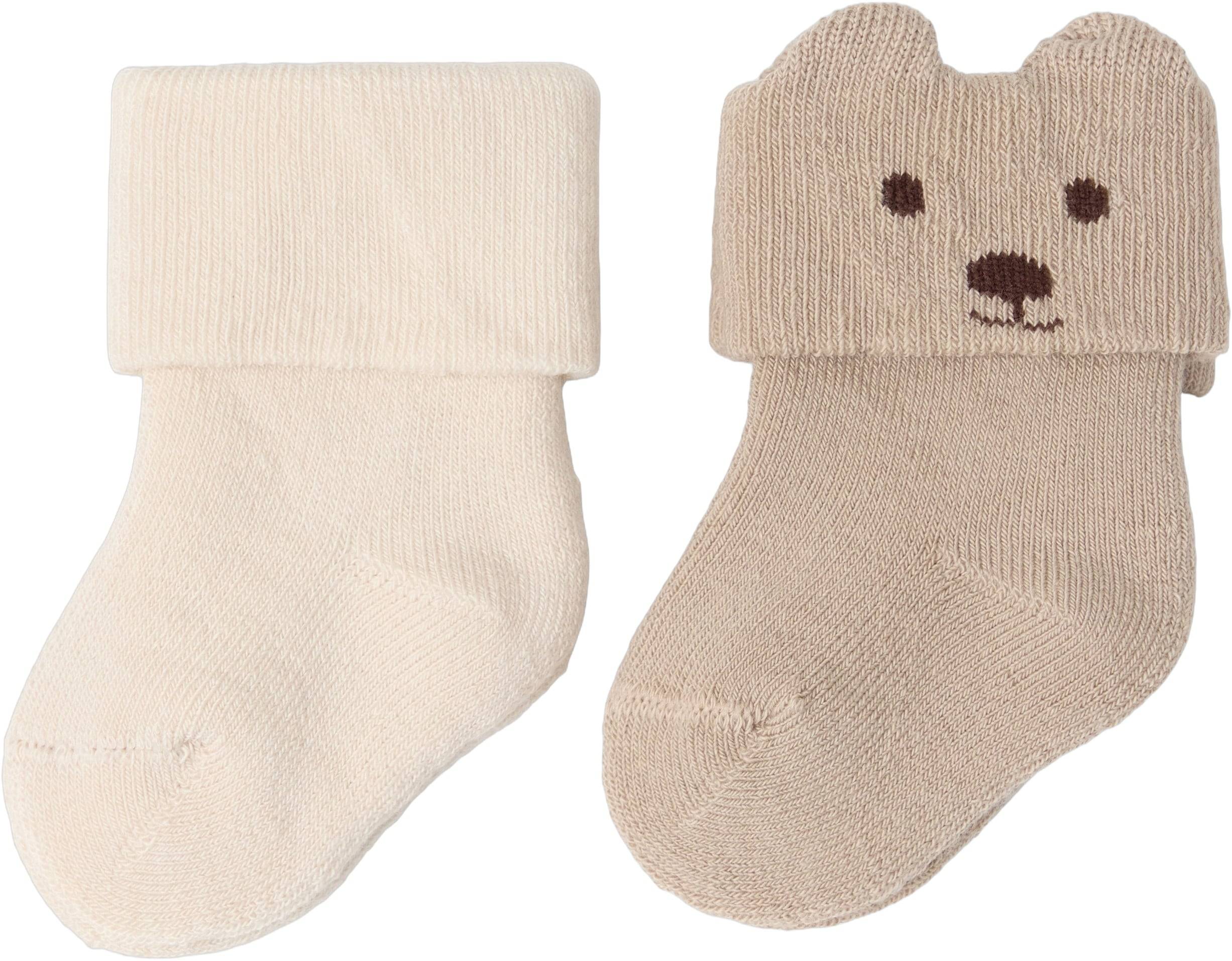 Lindex Sock 2 Pack Terry Newborn 16-18 - Håraccessories hos Magasin.