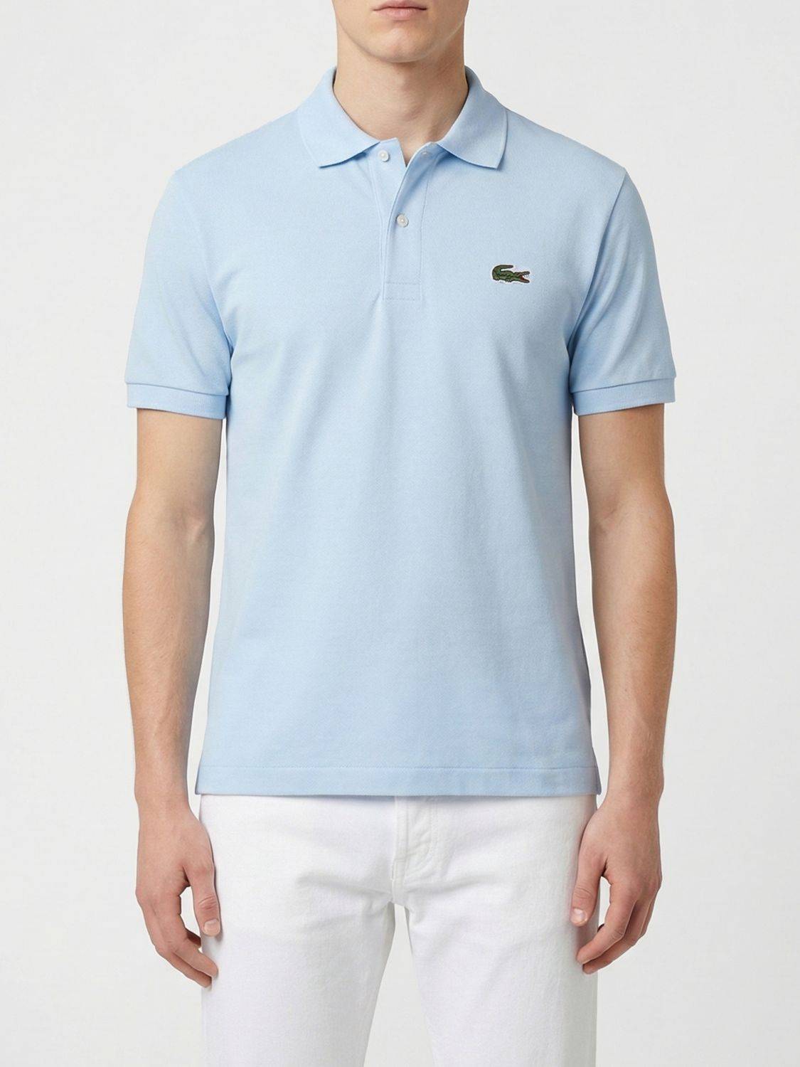 LACOSTE Polo Shirt Men color Sky Blue - 8