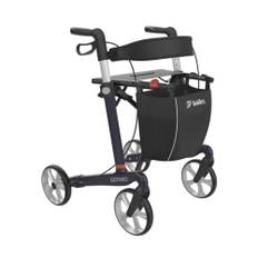 Mobilex Gepard kulfiberrollator std. model Gepard Standard model / Sædehøjde 62 cm / Lilla og sort