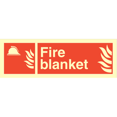Fire blanket - 100 x 300 mm, efterlysende