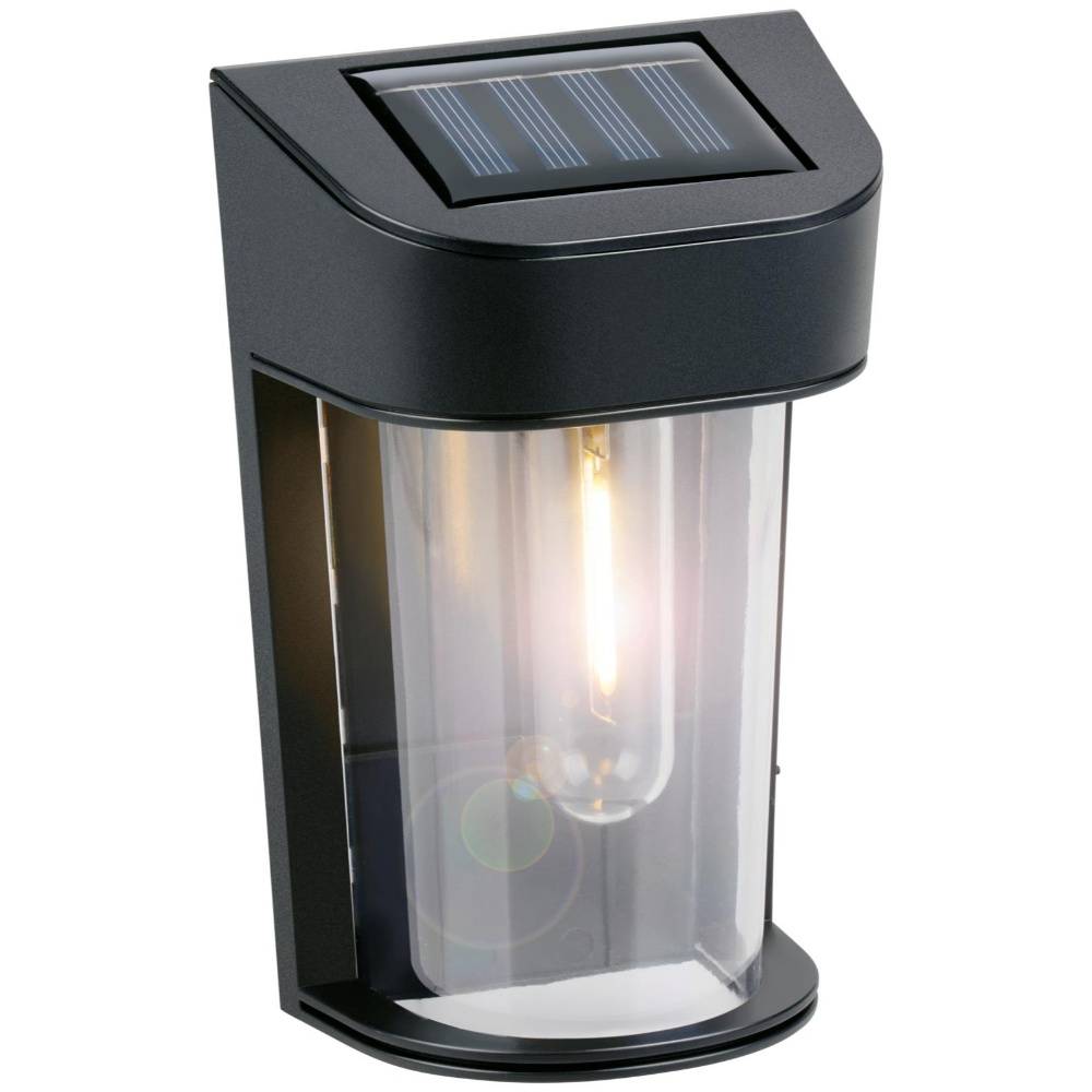 Grundig vägglampa med solceller - varmvit - automatisk ljusfunktion