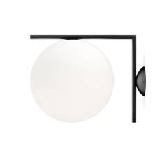 FLOS IC Lights C/W2 vägg-/taklampa matt svart