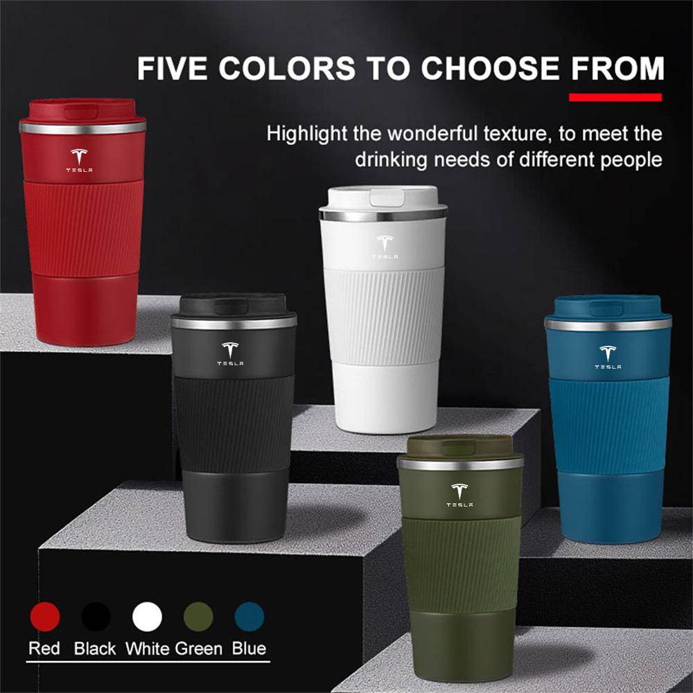 Stainless Steel Coffee Tumbler Thermos Cup Travel Thermal Mug For Tesla Model 3 Model S X Model Y Roadster SpaceX Cybertruck Mod GDC86
