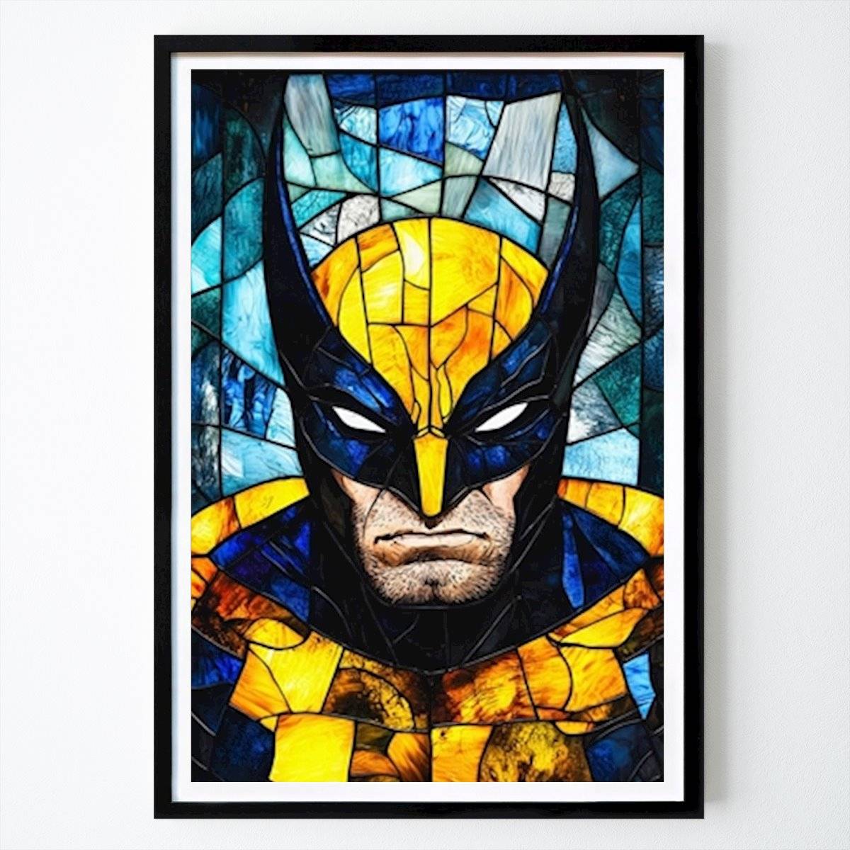 Djur Poster: Målat glas av Wolverine av Hung Anh