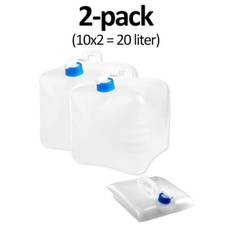 2-pak 10L Foldbar Vanddunk med Hane