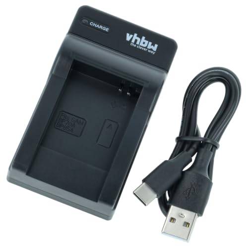 vhbw USB-laddare kompatibel med Samsung BP-70a, BP-85a, BP70a, BP85a, EA-BP70A kamera, videokamera /batteri – laddningsdocka, laddningsdisplay, 4,2 V