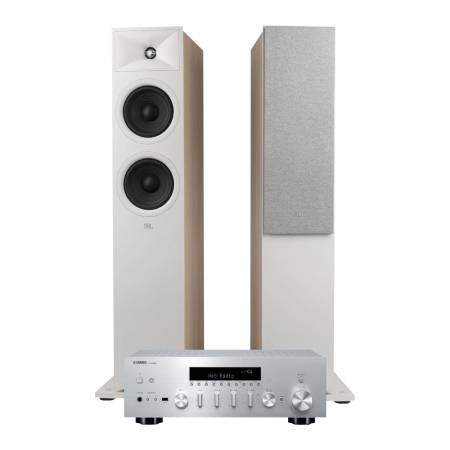 JBL Stage 260F 2.0 stereopaket med R-N600A, vit