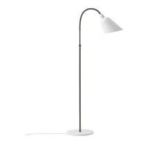 &Tradition - Bellevue Floor AJ7, White/Bronzed Brass, Anniversary Edition - Läslampor - Arne Jacobsen - Vit